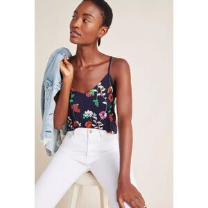 Anthropologie | Petite Kellen Floral Embroidered Tank  | XSP